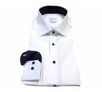 Eterna - Hemd Popeline Langarm weiß, 41/Langarm - 65cm