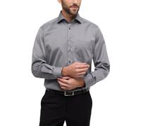 eterna Mode Hemd Cover Shirt Comfort FIT – Twill, 100% Baumwolle, bügelfrei – Herren Gr. 46 grau