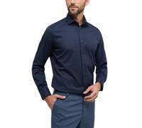 ETERNA Herren Businesshemd Regular Fit Uni Marine Langarm Größe 46