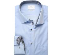 ETERNA COMFORT FIT Natural Stretch Langarm Hemd himmelblau popeline 1082-11-E15K - Dynamic Cotton 43