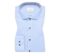 ETERNA Modern Fit Hemd mittelblau, Strukturiert
