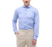 ETERNA Herren Hemd Slim Fit Oxford Kontrastknöpfe blau 8100, Größe 38