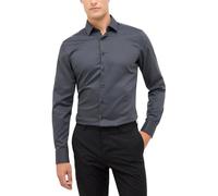 ETERNA Herren Hemd Slim Fit | Satin Anthrazit | 100% Baumwolle | Kentkragen Gr. 44