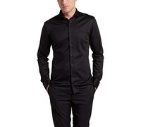 ETERNA Langarmhemd SLIM FIT Jersey 100% Baumwolle bügelfrei Herren Größe 42 Schwarz