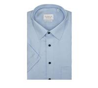 ETERNA Herren Kurzarm Hemd Comfort FIT | Rosa | Struktur | 100% Baumwolle | Kentkragen Gr. 42