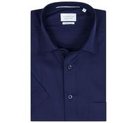 ETERNA Herren Kurzarmhemd Comfort FIT | Dynamic Cotton™ | Dunkelblau | 100% Baumwolle | Kentkragen Gr. 44