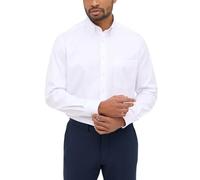 Eterna Herren Langarm Comfort Fit Cover Shirt Twill White Uni, 18,5, weiß, 48/Mehr