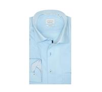 ETERNA Herren Langarm Hemd Comfort FIT | Dynamic Cotton™ | Hellblau | 100% Baumwolle | Kentkragen mit Ausputz Gr. 44