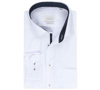 ETERNA Herren Langarm Hemd Comfort FIT | Dynamic Cotton™ | Weiß | Twillstoff aus 100% Baumwolle | Kentkragen mit Ausputz Gr. 47