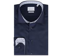 ETERNA Herren Langarm Hemd Modern Fit | Bügelfrei | Dynamic Cotton™ | Dunkelblau | 100% Baumwolle | Kentkragen mit Ausputz Gr. 40