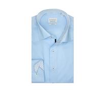 ETERNA Herren Langarm Hemd Modern Fit | Bügelfrei | Dynamic Cotton™ | Hellblau | 100% Baumwolle | Kentkragen mit Ausputz Gr. 41