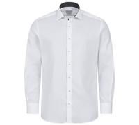 ETERNA Herren Langarm Hemd Modern Fit | Bügelfrei | Dynamic Cotton™ | Weiß | 100% Baumwolle | Kentkragen mit Ausputz Gr. 40