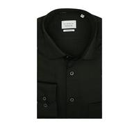 ETERNA Herren Langarm Hemd Popeline Modern Fit | Muster Grün | Bügelfrei, Knitterfrei, 100% Baumwolle | Classic Kent-Kragen Gr. 44