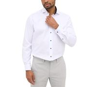 ETERNA Hemd Modern Fit Langarm Haifischkragen Blickdicht Twill Weiß Größe 41