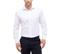 Eterna Herren Langarmhemd Modern Fit Soft Tailoring Twill Weiß Uni Hemd, 42