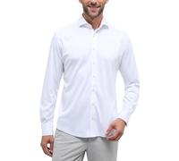 ETERNA Herren Long Sleeve Shirt Modern Fit Soft Tailoring Jersey White Uni Soft Tailoring Jersey T-Shirt