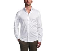 ETERNA Herren Long Sleeve Shirt Modern Fit Soft Tailoring Jersey White Uni Soft Tailoring Jersey T-Shirt