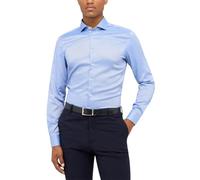 Langarmhemd ETERNA "SLIM FIT", Herren, Gr. 42, Normalgrößen, blau (mittelblau), 40% cotton, 4% Elasthan, 56% Lyocell, schmal, Hemden (40672145-42) mittelblau