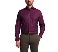 ETERNA Herren strukturiertes Baumwoll-Hemd MODERN FIT 1/1 rot 40_H_1/1