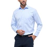 Eterna Herren Langarmhemd Comfort Fit Cover Shirt Twill Hellblau 8817-10-E19K Größe 44