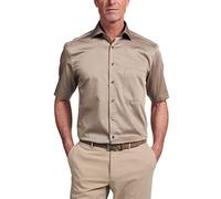 ETERNA Herren unifarbenes Hemd mit modischer Patchung Comfort FIT 1/2 Champagner 48_H_1/2