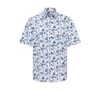 ETERNA Hemd Comfort Fit Kurzarm Twill 100% Baumwolle bügelfrei Blau