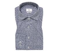 ETERNA - Japanese Knitted Jersey-Jacquard Langarm dunkelblau - Gr. - 42/Langarm - 67cm