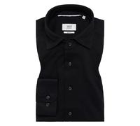 ETERNA Male Japanese Knitted unifarben Slim FIT 40_H_1/1, 1/1, schwarz