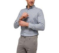 ETERNA, Kariertes Langarmhemd mit Brusttasche, Modern Fit