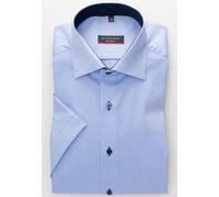 ETERNA KURZARM HEMD MODERN FIT FEIN OXFORD MITTELBLAU - 38