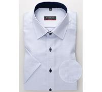 ETERNA KURZARM HEMD MODERN FIT STRUKTUR HELLBLAU - 44