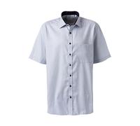 ETERNA Comfort Fit Hemd Halbarm New Kent Kragen Struktur hellblau Größe 52