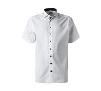 eterna Kurzarmhemd MODERN FIT Pinpoint unifarben Weiß W40