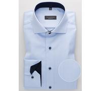 ETERNA LANGARM HEMD COMFORT FIT COVER SHIRT TWILL HELLBLAU MIT PATCHUNG - 48