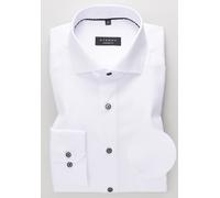 Eterna Herren Langarmhemd Comfort Fit Bezug Twill weiß Uni Hemd, 26