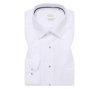 ETERNA LANGARM HEMD COMFORT FIT NATTÉ BÜGELFREI WEISS PATCHUNG - 41