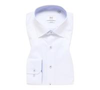 ETERNA LANGARM HEMD LUXURY SHIRT SLIM FIT WEISS MIT PATCHUNG - 42