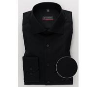 ETERNA Modern Fit Cover Hemd Langarm New Kent Kragen Blickdicht schwarz