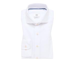 ETERNA LANGARM HEMD MODERN FIT LINEN SHIRT WEISS - 40