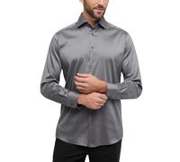 ETERNA Langarm Hemd Modern Fit, Performance Shirt Stretch, unifarben (Mittelgrau, 41)