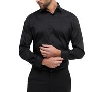 ETERNA Langarm-Hemd Modern Fit Performance-Shirt Stretch, unifarben, schwarz