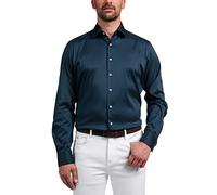 ETERNA Langarm Hemd MODERN FIT Performance Shirt Twill-Stretch (as3, Neck, 46, Regular, Regular, Nachtblau, Slim Fit)