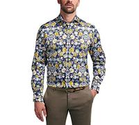 eterna Langarm Hemd Modern Fit Satingewebe Bedruckt