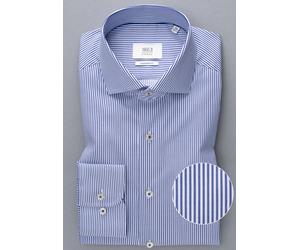 ETERNA LANGARM HEMD MODERN FIT STREIFEN TWILL BLAU/WEISS - 44