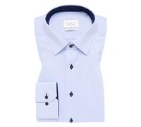 ETERNA LANGARM HEMD MODERN FIT STREIFEN TWILL BLAU/WEISS MIT PATCHUNG - 38