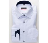 ETERNA LANGARM HEMD MODERN FIT STRUKTUR HELLBLAU MIT PATCHUNG - 41