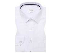 ETERNA LANGARM HEMD MODERN FIT STRUKTUR NATTÉ WEISS MIT PATCHUNG - 43