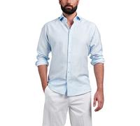 eterna Langarm Hemd Modern Fit Twill unifarben hellblau,41-H,Normal (65cm)