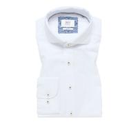 ETERNA LANGARM HEMD SLIM FIT LINEN SHIRT WEISS - 43