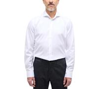 eterna Langarm Hemd Slim FIT Twill unifarben W38 Langarm Weiß